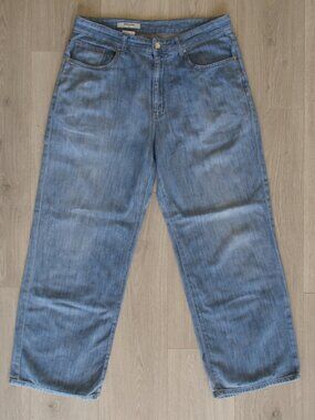 8seconds Loose Baggy Jeans Light Wash Wide Leg Korean Sz 84 / US 33 Lightweight